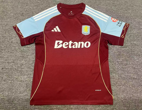 Maillot Aston Villa 25-26 Dom. Fan